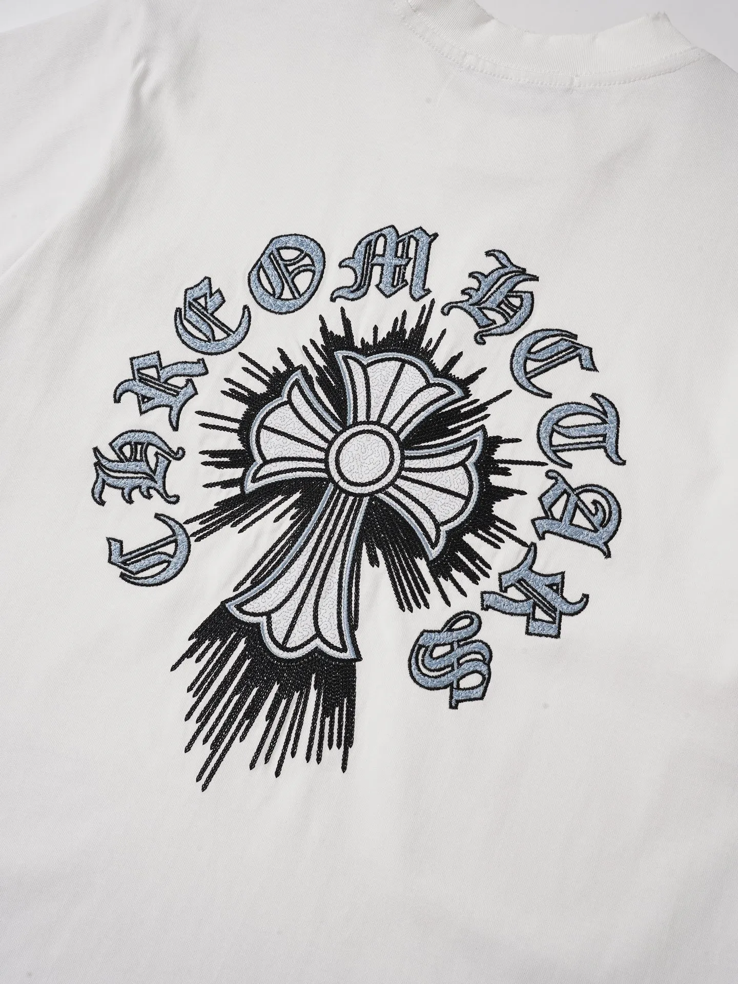【 】 Chrome Hearts/ T 32 ， ， ， ！！ ， ！ # ， ； 。 oversize ， ！ ， ！ “ ” 💏 :Black White Size:S-XL
